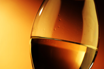 abstract close up wine glass