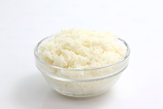 Rice isolated in white background