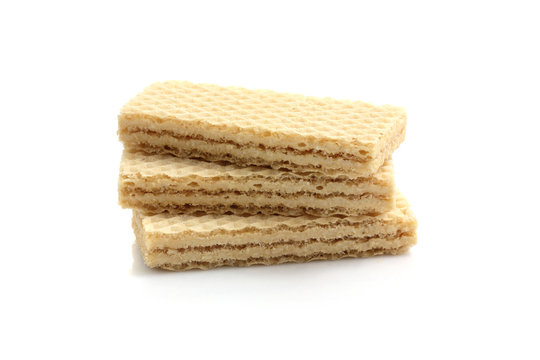 wafers isolated in white background