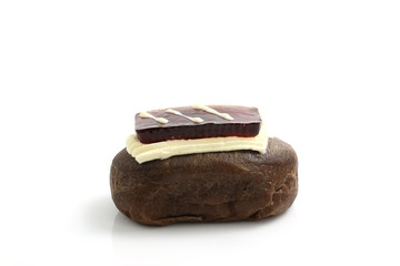 Chocolate Donut isolated in white background