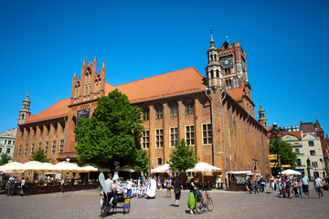Obraz premium Old Town Hall-monument Unesco in Toruń, Poland