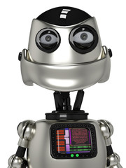 funny robot portrait