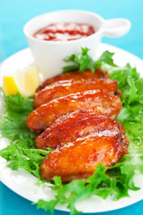 Spicy chicken wings