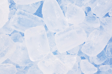 ice background in blue