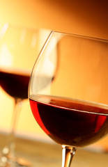 glass of red wine