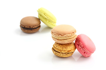 Macaron isolated in white background