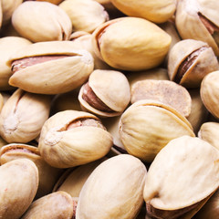 Background of salted pistachios
