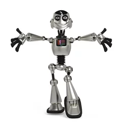 Foto auf Acrylglas Roboter lustiger Roboter in, umarme mich