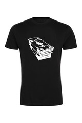 Black T-shirt template with money symbol
