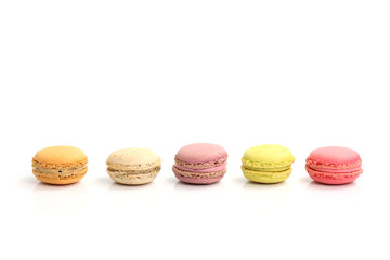 Macaron isolated in white background