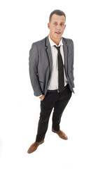 Full length portrait of young businessman