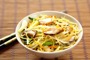 Stir fried Noodle with mushroom