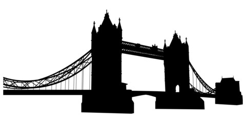 Bridge tower silhouette