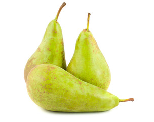Fototapeta na wymiar Green ripe pears
