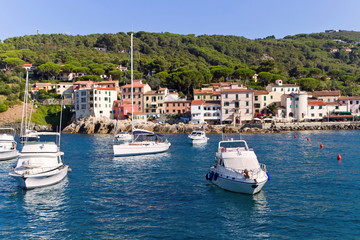 Fototapeta na wymiar Port of Marciana Marina, wędkarstwo dzielnica, Elba