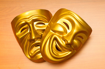 Masks with the theatre concept