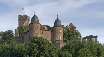 Fototapeta na wymiar Wertheim Castle at summer time