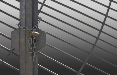 metal lattice door