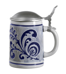 blue ornamented stein