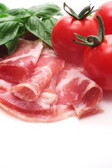 Coppa Ham isolated on white background