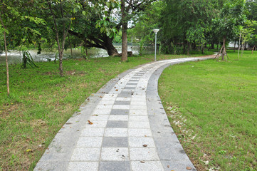 pathway in green park