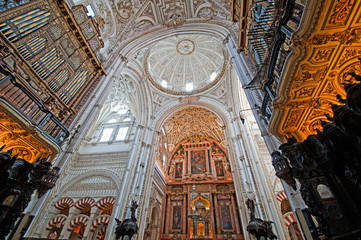 Fototapeta na wymiar Art in a cathedral, Cordoba, Spain