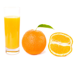 orange fruits with green leaves