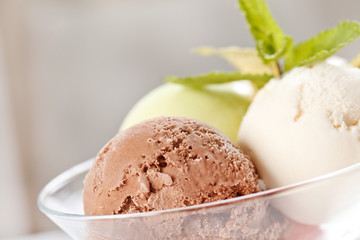 scoops of ice cream