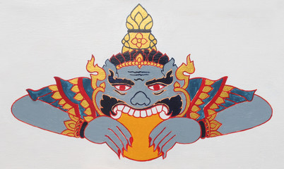 A celestial monster eating the sun or moon © Suphatthra China