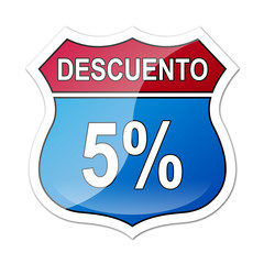 Señal carretera americana con descuento 5%