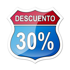 Señal carretera americana con descuento 30%