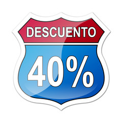 Señal carretera americana con descuento 40%