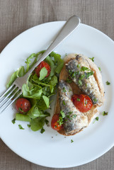 Grilled sardines
