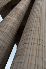 Fototapeta na wymiar kolumny Panteonu w Paryżu