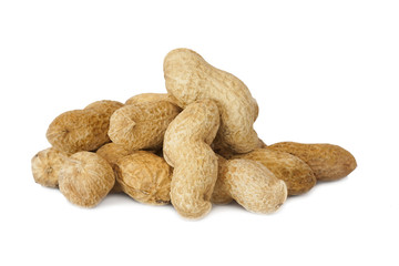 isolated peanuts