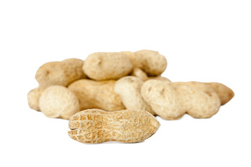 isolated peanuts