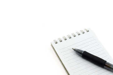 notepad and pen