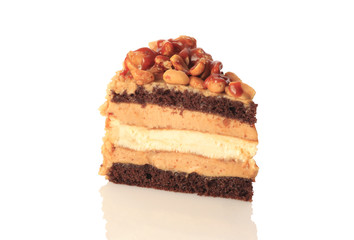 Peanut chocolate cream pie