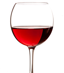 wine glass isolated on white background