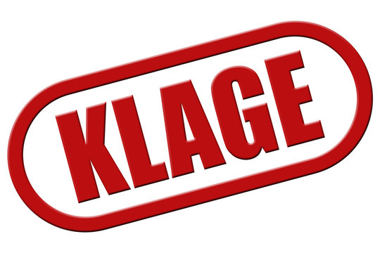 Stempel rot rel KLAGE