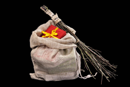 sack and birch of St Nicholas