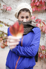 Blatt im Herbst