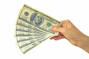 Dollars in hand