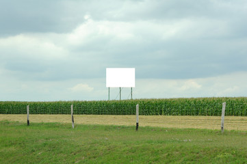 Advertising billboard on the freeway