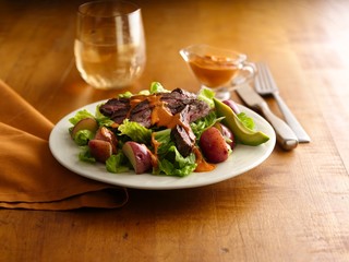 Steak, Potato and Romaine Salad