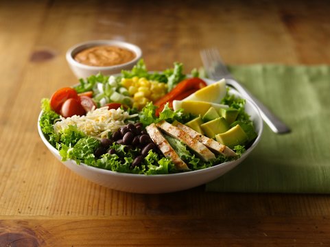 Southwest Style Grilled Chicken Cobb Salad