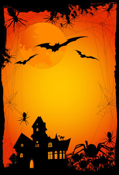 halloween background or invitation