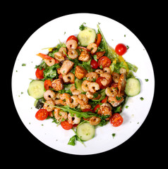 Salat shrimps