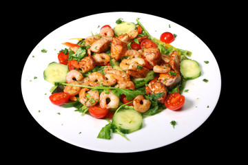 Salat shrimps