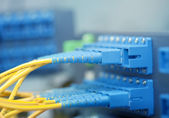communication and internet network server room